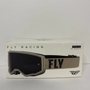 Fly Racing Focus Goggle (Sand Goggle) Khaki/Brown Dark Smoke Lens 37-51148 New